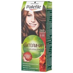 Palette Фитолиния Стойкая крем-краска для волос, 568 6-68 Карамельный каштановый
