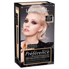LOreal Paris Recital Preference стойкая краска для волос, 102, Сверкающие переливы