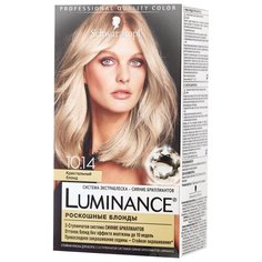 Schwarzkopf Luminance Роскошные блонды Стойкая краска для волос, 10.14, Кристальный блонд