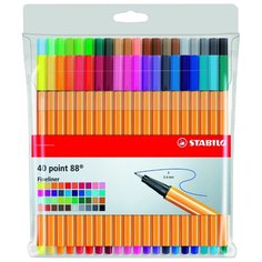 STABILO набор капиллярных ручек Point 88 40 цветов, 0.4 мм (8840-1)
