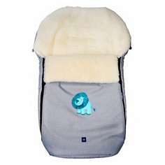 Конверт-мешок Womar S77 Exlusive Lion melange fabric в коляску 95 см светло-серый