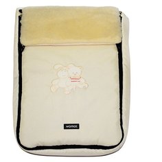 Конверт-мешок Womar Aurora в коляску 95 см светло-бежевый