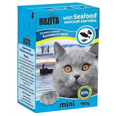 Корм для кошек Bozita MINI для здоровья кожи и шерсти, с морепродуктами 190 г