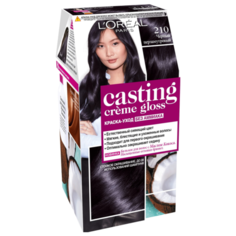 LOreal Paris Casting Creme Gloss стойкая краска-уход для волос, 210, Черный Перламутровый