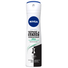 Антиперспирант спрей Nivea Невидимая защита для черного и белого Fresh, 150 мл