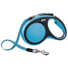 Поводок-рулетка для собак Flexi New Comfort M ленточный синий 5 м