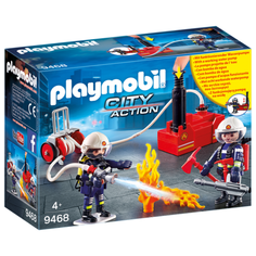 Набор с элементами конструктора Playmobil City Action 9468 Пожарная служба: Пожарные с водяным насосом