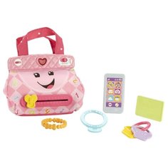 Интерактивная развивающая игрушка Fisher-Price Кошелечек с аксессуарами FTG07 розовый