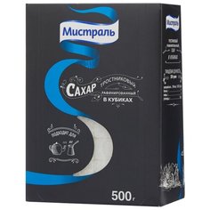 Сахар Мистраль тростниковый рафинированный в кубиках 0.5 кг Mistral