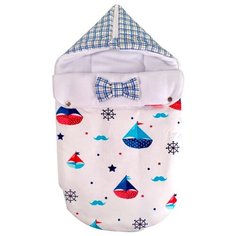 Конверт-мешок СуперМаМкет JustCute демисезонный 68 см морской 2.0
