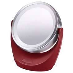 Зеркало косметическое настольное Marta MT-2648 с подсветкой красный рубин