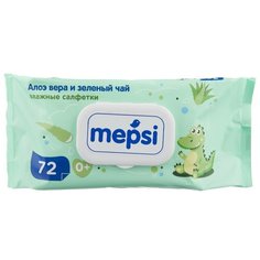 Влажные салфетки Mepsi с Алое Вера 72 шт.