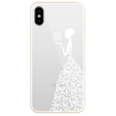 Чехол UVOO U000031APP/U004556APP для Apple iPhone X/Xs Девушка в платье из бабочек 2