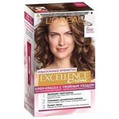 LOreal Paris Excellence стойкая крем-краска для волос, 6.00, Темно-русый