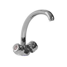 Смеситель для кухни (мойки) Mixline ML01-03 двухрычажный хром