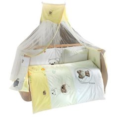 Балдахин Kidboo Little Bear белый/зеленый/желтый