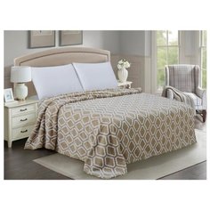 Покрывало Guten Morgen Шерпа жаккард Орландо, 150 x 200 см бежевый