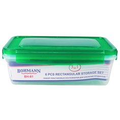 Bohmann Набор контейнеров BH-81 зеленый/прозрачный