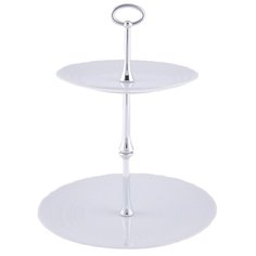 Cmielow Этажерка Sofia белый/серебристый