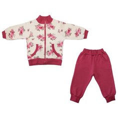 Комплект одежды Жанэт размер 74, бежевый/красный