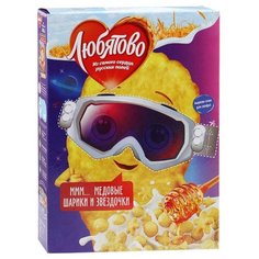 Готовый завтрак Любятово Медовые шарики и звёздочки, коробка, 200 г