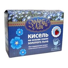 Кисель ВИТАПРОМ Золотой лен на льняной основе Клубника 7 шт. по 15 г