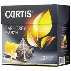 Чай черный Curtis Earl Grey Passion в пирамидках, 20 шт.