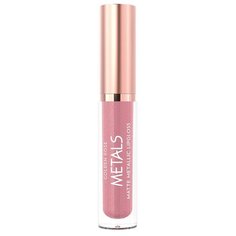 Golden Rose Блеск для губ Matte Metallic Lipgloss, 52 Pink Topaz