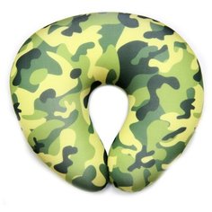 Подушка для шеи Штучки, к которым тянутся ручки Турист Армейский, зеленые оттенки
