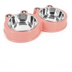 Миска Удачная покупка P0027-L двойная розовый