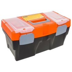 Ящик с органайзером REXANT 12-5002-4 50x25x26 см оранжевый/черный