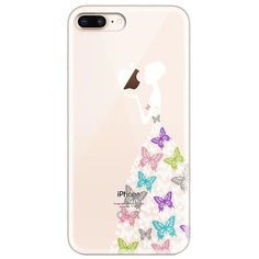 Чехол UVOO U004555APP для Apple iPhone 7 Plus/iPhone 8 Plus Девушка в платье из бабочек