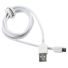 Кабель MOMAX USB - Micro USB (UDCMMMICROSPIN2W) 1 м белый