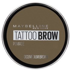 Maybelline Стойкая помада для бровей Tattoo Brow Pomade 03, коричневый