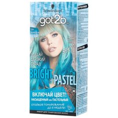 Schwarzkopf got2b Bright/Pastel Тонирующая краска для волос, 096 Бирюзовое искушение