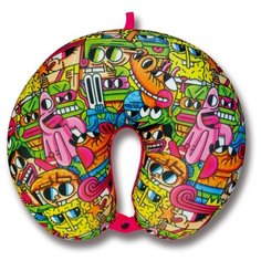 Подушка для шеи Штучки, к которым тянутся ручки Наклейка, Спанч Боб