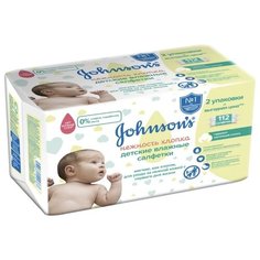 Влажные салфетки Johnsons Baby Нежность хлопка 112 шт.