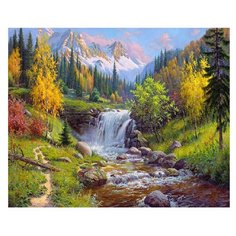 Molly Картина по номерам "Горный ручей" 40х50 см (KH0285)