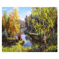 Molly Картина по номерам "Гуси в деревне" 40х50 см (KH0284)