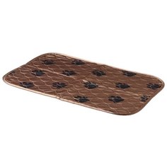 Пеленки для щенков многоразовые впитывающие V.I.Pet 6040M 60х40 см коричневый коричневый
