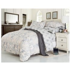 Постельное белье 1.5-спальное СайлиД B-177, сатин серый