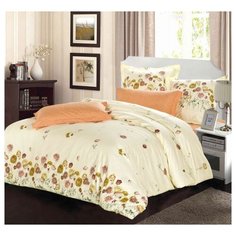 Постельное белье 1.5-спальное СайлиД B-158, сатин бежевый