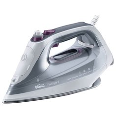 Утюг Braun SI 9187EWH белый/серебристый