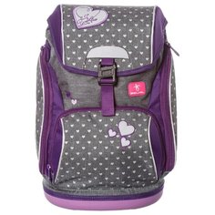 Belmil Ранец-Рюкзак Comfy Heart (404-31/468), серый/фиолетовый