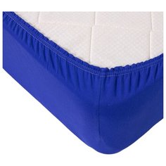 Простыня Селтекс трикотажная на резинке 200 х 200 см синий