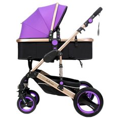 Коляска-трансформер Belecoo 2в1 фиолетовый