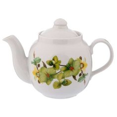 Дулёвский фарфор Заварочный чайник Янтарь 700 мл орхидея зеленая