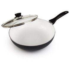 Сковорода-вок Galaxy GL9825 26 см, с крышкой, черный