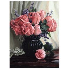 Molly Картина по номерам "Розы" 15х20 см (KH0052/1)