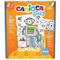Carioca Пазлы двусторонние 2 в 1 Раскрась и собери. Роботы
